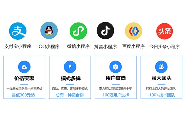 浩创云专业承接各类小程序制作