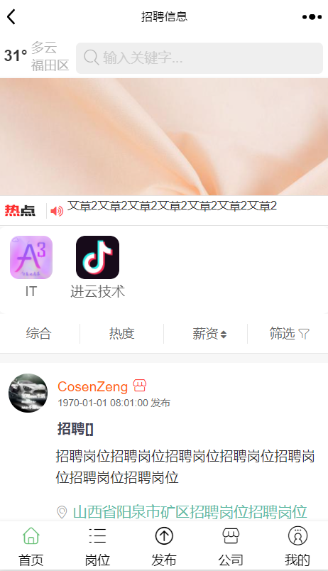 招聘求职多商版小程序制作，招聘求职多商版网站系统开发